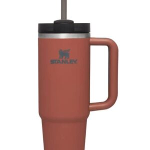 Stanley The Quencher H2.0 FlowState Tumbler (Soft Matte) | 30 OZ Red Rust
