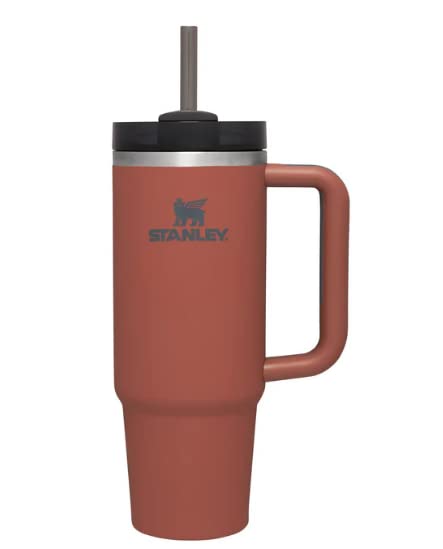 Stanley The Quencher H2.0 FlowState Tumbler (Soft Matte) | 30 OZ Red Rust