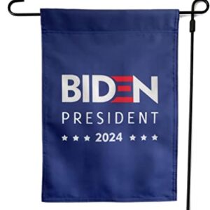 BIDEN, 2024, President, Outdoor/Indoor, Lawn Flag, 12” x 18”