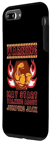 iPhone 7 Plus/8 Plus Jumping Jack Funny Workout Humor Gym Fitness Health Case