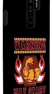 Galaxy S9+ Jumping Jack Funny Workout Humor Gym Fitness Health Case