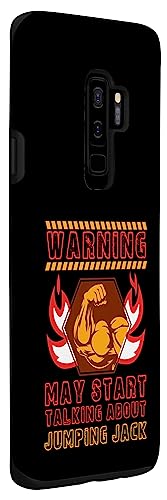 Galaxy S9+ Jumping Jack Funny Workout Humor Gym Fitness Health Case