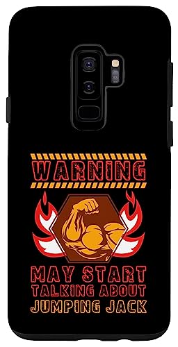 Galaxy S9+ Jumping Jack Funny Workout Humor Gym Fitness Health Case