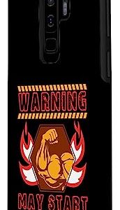 Galaxy S9+ Jumping Jack Funny Workout Humor Gym Fitness Health Case