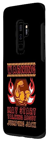 Galaxy S9+ Jumping Jack Funny Workout Humor Gym Fitness Health Case