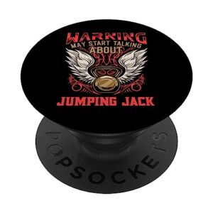 jumping jack funny workout humor gym fitness health popsockets swappable popgrip