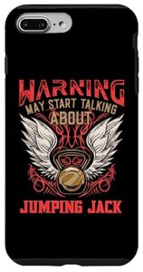 iphone 7 plus/8 plus jumping jack funny workout humor gym fitness health case