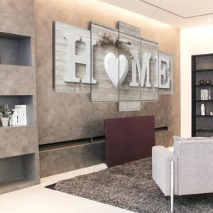 Yealise Abstract HOME Five Couplet Painting Home Decoration Living Room Bedroom Background Wall Hanging Picture Frameless Picture Core