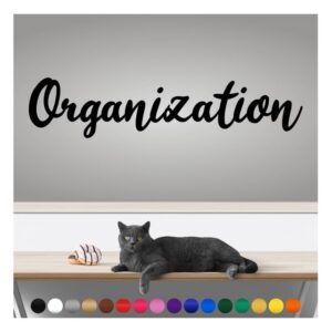 transform your walls with professional grade, outdoor weatherproof vinyl stickers - happy sunday - uv resistant, made in the usa! inspirational words: organization: 14 inch, satin silver