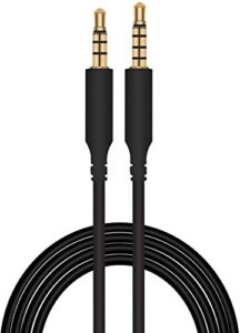 replacement astro a40 a10 a30 a50 gaming headset 3.5mm audio cable extension cord compatible with playstation 4 ps4, mixamp, pc gaming and smartphone, no mute & volume control button