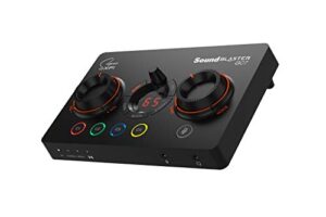 creative sound blaster gc7 game streaming dac amp ft programmable buttons, super x-fi, 7.1 virtual surround, battle mode, scout mode, gamevoice mix, for pc, ps4/ps5, nintendo switch, xbox