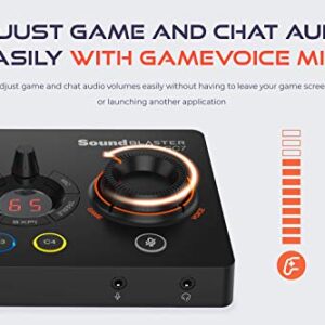 Creative Sound Blaster GC7 Game Streaming DAC Amp ft Programmable Buttons, Super X-Fi, 7.1 Virtual Surround, Battle Mode, Scout Mode, GameVoice Mix, for PC, PS4/PS5, Nintendo Switch, Xbox