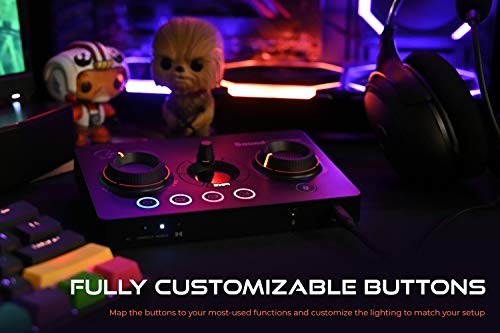 Creative Sound Blaster GC7 Game Streaming DAC Amp ft Programmable Buttons, Super X-Fi, 7.1 Virtual Surround, Battle Mode, Scout Mode, GameVoice Mix, for PC, PS4/PS5, Nintendo Switch, Xbox