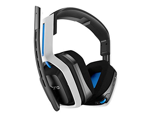 ASTRO Gaming A20 Wireless Headset Gen 2 for PlayStation 5, PlayStation 4, PC & Mac - White/Blue (Renewed)