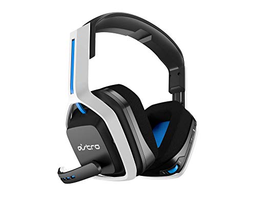 ASTRO Gaming A20 Wireless Headset Gen 2 for PlayStation 5, PlayStation 4, PC & Mac - White/Blue (Renewed)