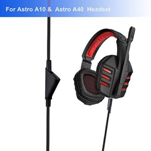 gozahad Astro A10 Cable Cord Adapter Replacement with Inline Mute Also Works with A40 &A40TR Gaming Headsets Xbox one ps4 Controller 2.0Meter (Without Volume Control)