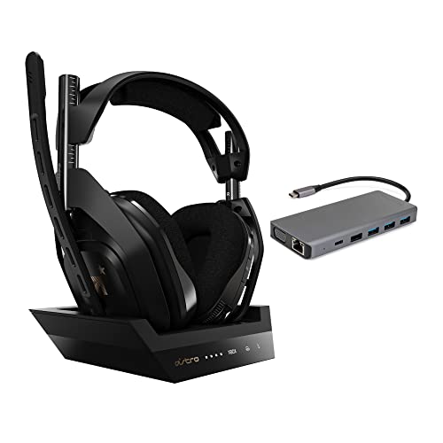 Astro Gaming A50 Wireless and Base Station for Xbox One/PC Bundle with 13-in-1 USB Hub (2 Items)