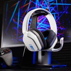 ASTRO Gaming A10 Wired Gaming Headset, Damage Resistant, Astro Audio, Dolby Atmos, 3.5mm Audio Jack, Xbox Series X|S, Xbox One, PS5, PS4, Switch, PC, Mac, Mobile - White/Blue