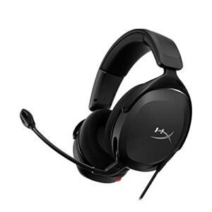 hyperx cloud stinger 2 core – pc gaming headset, lightweight over-ear headset with mic, swivel-to-mute mic function, dts headphone:x spatial audio, 40mm drivers