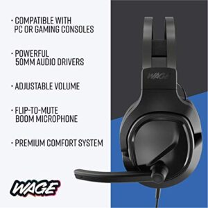 Wage Pro Universal Gaming Headset - Black/Blue (WMAGY-N116)