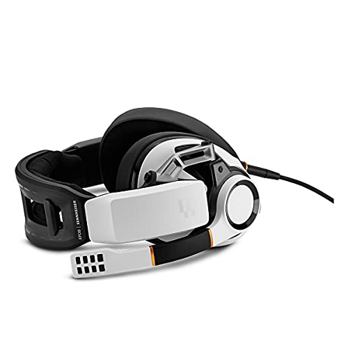 EPOS I Sennheiser GSP 601 Gaming Headset, Noise-Cancelling Mic, Flip-to-Mute, Ergonomic Headband, Foam Ear Pads, Compatible with PC, Mac, PS4, PS5, Xbox Series X, Xbox One, & Nintendo Switch (White)