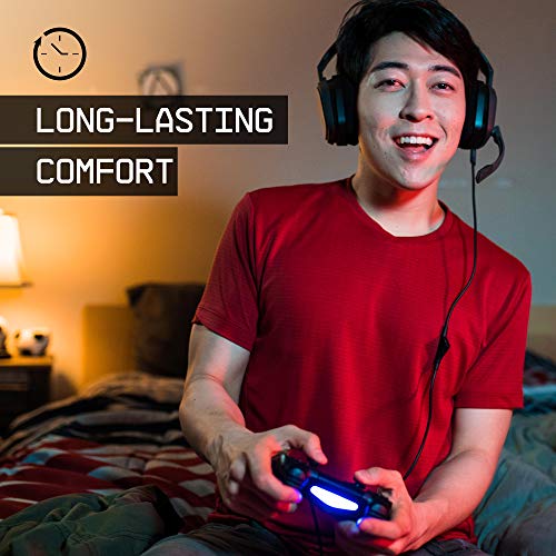 ASTRO Gaming A10 Wired Gaming Headset, Lightweight and Damage Resistant, ASTRO, 3.5 mm Audio Jack, for Xbox Series X|S, Xbox One, PS5, PS4, Nintendo Switch, PC, Mac- Black/Blue