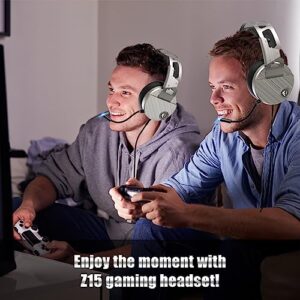 Mifanstech Gaming Headset-3D Surround Sound Headphones, Adjustable Noise Cancelling Mic, LED Light, Xbox One Headset with Aluminum Frame for Nintendo Switch, PC, Mac