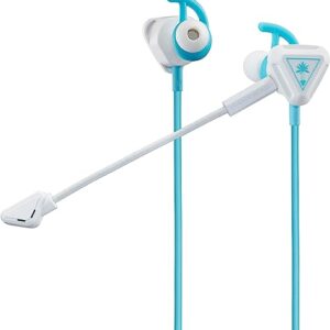 Turtle Beach Battle Buds In-Ear Gaming Headset for Mobile & PC with 3.5mm, Xbox Series X/S, Xbox One, PS5, PS4, PlayStation, Switch – Lightweight, In-Line Controls - White/Teal