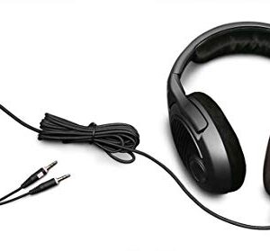 Massdrop x Sennheiser PC37X Gaming Headset — Noise-Cancelling Microphone with Over-Ear Open-Back Design, 10 ft Detachable Cable, and Velour Earpads,Black