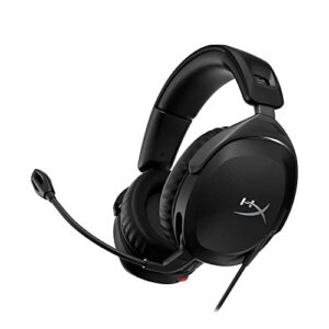 hyperx cloud stinger 2 – gaming headset, dts headphone:x spatial audio, lightweight over-ear headset with mic, swivel-to-mute function, 50mm drivers, pc compatible (renewed)
