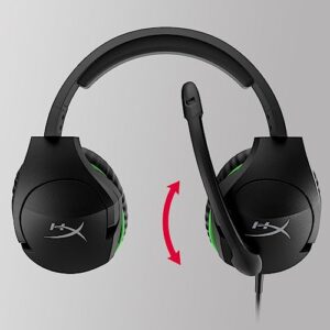 HyperX CloudX Stinger - Official Xbox Licensed Gaming Headset, Lightweight, Rotating Ear Cups, Memory Foam, Comfort, Durability, Steel Sliders, Swivel-to-Mute Noise-Cancellation Microphone