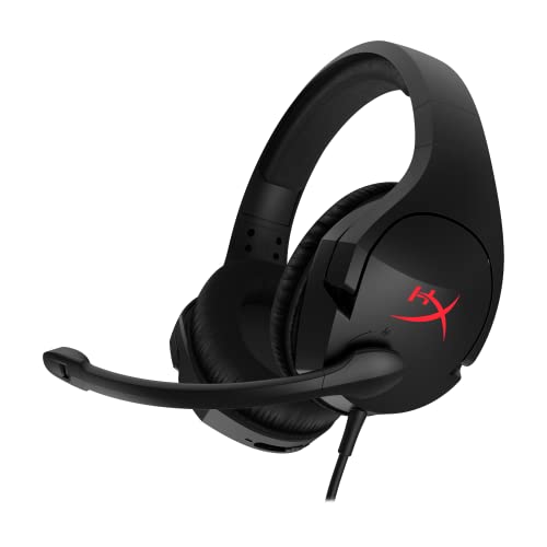 HyperX Cloud Stinger – Gaming Headset, Lightweight, Comfortable Memory Foam, Swivel to Mute Noise-Cancellation Mic, Works on PC, PS4, PS5, Xbox One, Xbox Series X|S and Mobile,Black