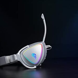 ASUS RGB Gaming Headset ROG Delta | Hi-Res ESS Quad-DAC, Circular RBG Lighting Effect | USB-C Connector for PCs, Consoles, and Mobile Gaming | Gaming Headphones with Detachable Mic