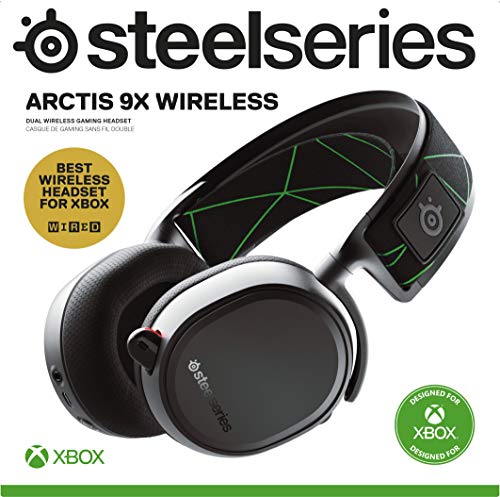 SteelSeries Arctis 9X Wireless Gaming Headset – Integrated-Xbox Wireless + Bluetooth – 20+ Hour Battery Life – for-Xbox One and Series X