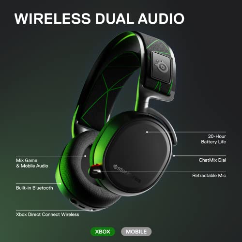 SteelSeries Arctis 9X Wireless Gaming Headset – Integrated-Xbox Wireless + Bluetooth – 20+ Hour Battery Life – for-Xbox One and Series X