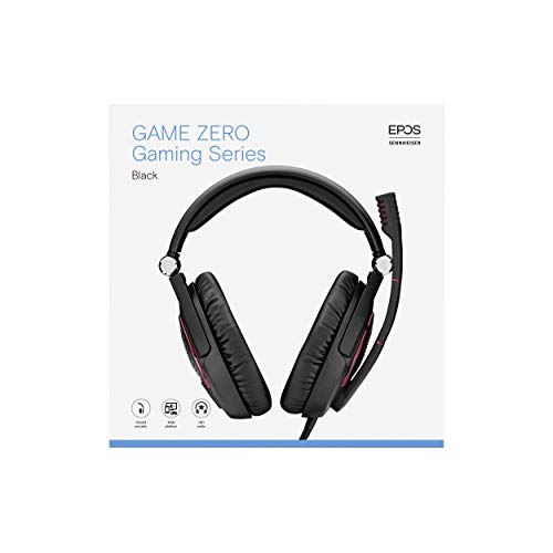 EPOS I SENNHEISER GAME ZERO Gaming Headset, Closed Acoustic with Noise Cancelling Microphone, Foldable, Flip-to-mute, Ligthweight, PC, Mac, Xbox One, PS4, Nintendo Switch, and Smartphone compatible.