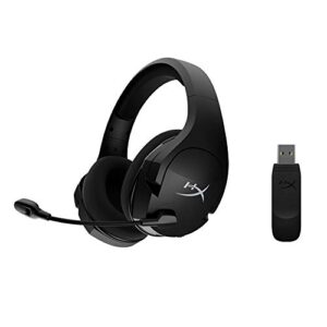 hyperx cloud stinger core wireless 7.1 surround sound lightweight gaming headset noise cancelling mic for pc (renewed)
