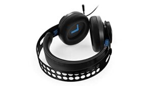 lenovo legion h300 stereo gaming headset, noise-cancelling mic, memory foam & pu leather earcups, stainless steel headband, pc, ps4, xbox one, nintendo switch, mac, gxd0t69863, black