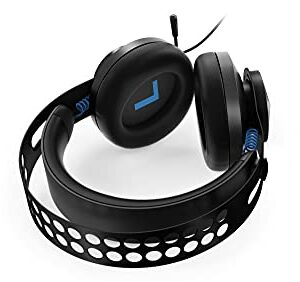 Lenovo Legion H300 Stereo Gaming Headset, Noise-Cancelling Mic, Memory Foam & PU Leather Earcups, Stainless Steel Headband, PC, PS4, Xbox One, Nintendo Switch, Mac, GXD0T69863, Black