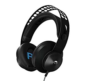 Lenovo Legion H300 Stereo Gaming Headset, Noise-Cancelling Mic, Memory Foam & PU Leather Earcups, Stainless Steel Headband, PC, PS4, Xbox One, Nintendo Switch, Mac, GXD0T69863, Black