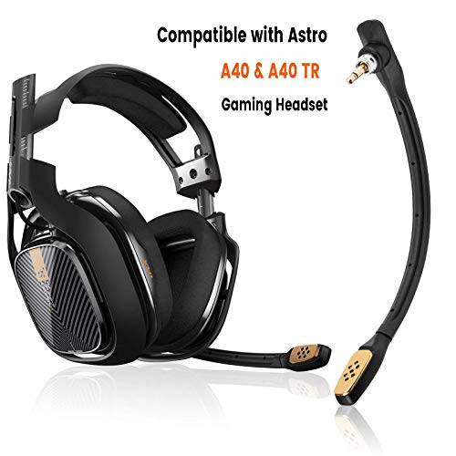 weishan A40 Mic, Microphone Replacement for Astro A40 / A40 TR Gaming Headset on PS5, PS4, Xbox One, PC, Mac, Phone, Noise Cancelling 3.5mm Black