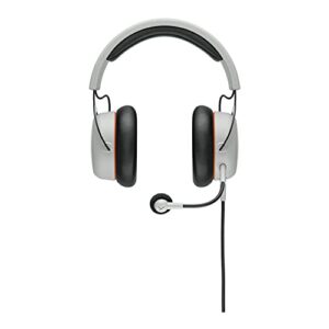 beyerdynamic MMX 100 Analog Gaming Headset (Gray) Bundle with Hard Shell Headphone Case (Medium) (2 Items)