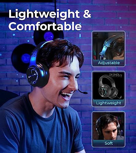 HECATE by Edifier G30 II Wired Gaming Headset, 7.1 Virtual Surround Sound Gaming Headphones with Detachable Noise Cancelling Microphone for PC/MAC/PS4/PS5, RGB Lighting