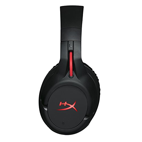 HyperX Cloud Flight - Wireless Gaming Headset, Long Lasting Battery up to 30 Hours, Detachable Noise Cancelling Microphone, Red LED Light, Comfortable Memory Foam, Works with PC, PS4 & PS5