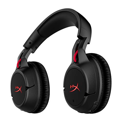 HyperX Cloud Flight - Wireless Gaming Headset, Long Lasting Battery up to 30 Hours, Detachable Noise Cancelling Microphone, Red LED Light, Comfortable Memory Foam, Works with PC, PS4 & PS5