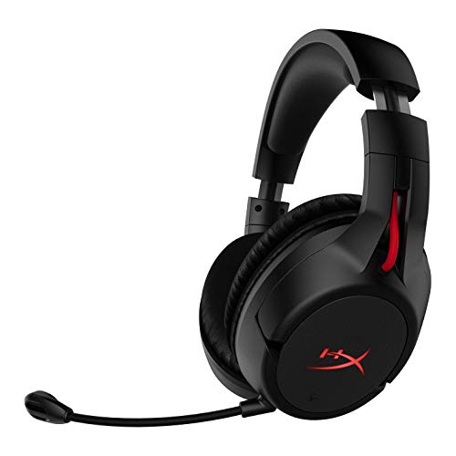 HyperX Cloud Flight - Wireless Gaming Headset, Long Lasting Battery up to 30 Hours, Detachable Noise Cancelling Microphone, Red LED Light, Comfortable Memory Foam, Works with PC, PS4 & PS5