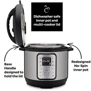 Instant Pot Duo Plus 9-in-1 Electric Pressure Cooker, Slow Cooker, Rice Cooker, Steamer, Sauté, Yogurt Maker, Warmer & Sterilizer, Includes Free App with over 1900 Recipes, Stainless Steel, 6 Quart