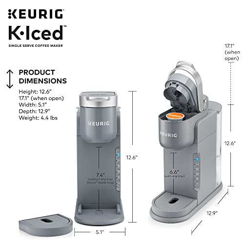 Keurig K-Iced Single Serve Coffee Maker, Gray