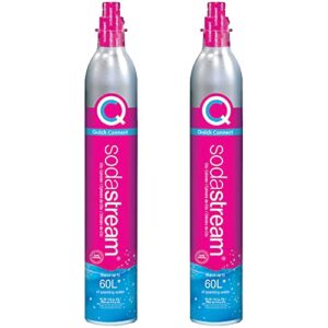 sodastream cqc 60l co2 exchange carbonator, pack of 2, plus $15 amazon.com gift card with exchange
