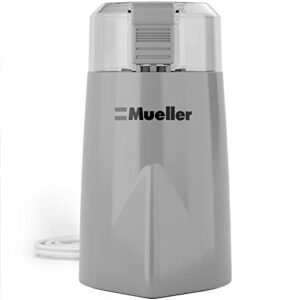 Mueller HyperGrind Precision Electric Spice/Coffee Grinder Mill with Large Grinding Capacity and Powerful Motor also for Spices, Herbs, Nuts, Grains, Grey